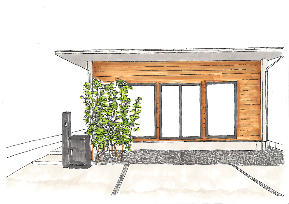 青木工務店 平屋パース