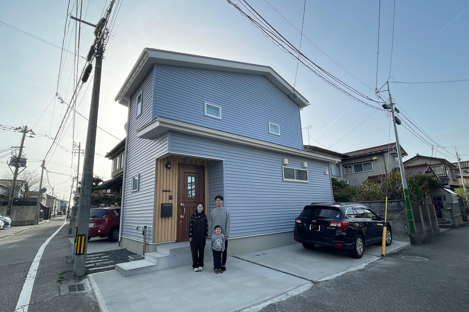 真南に窓が向く家